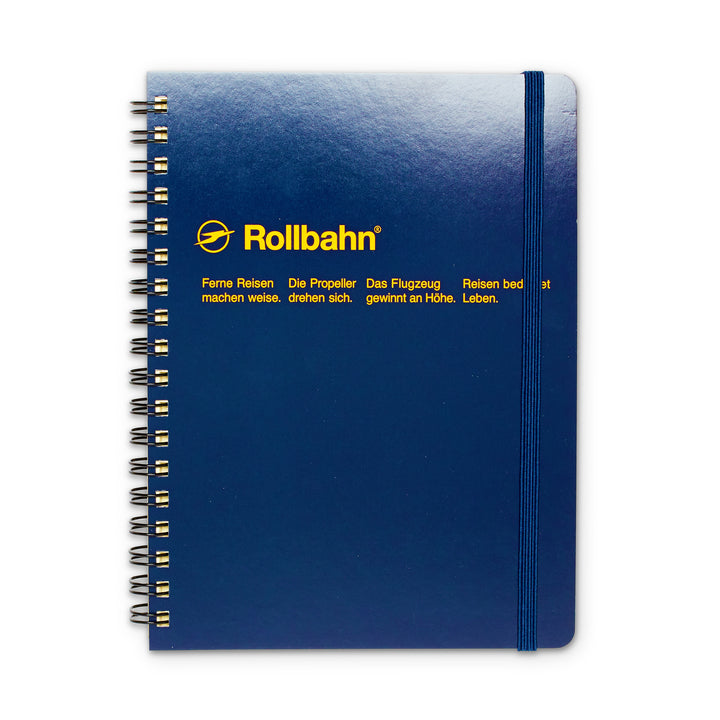 Rollbahn Spiral Notebook - Grid: Dark Blue