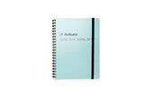 Sky Blue A5 Spiral Notebook - Grid
