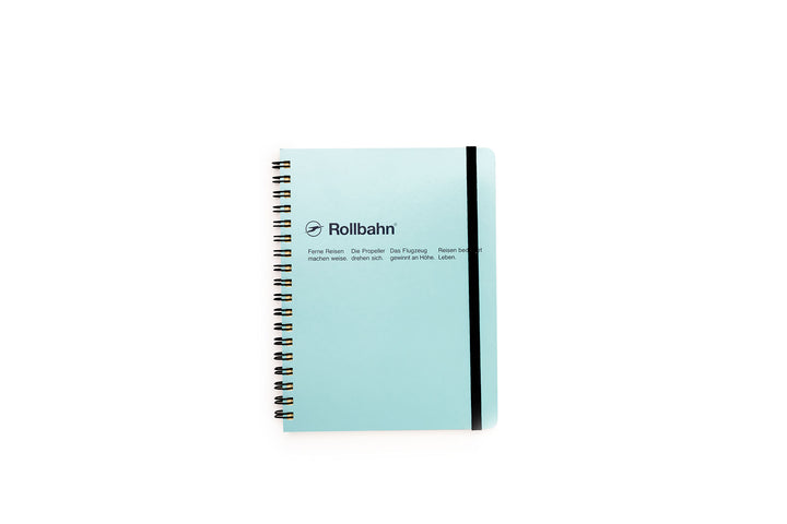 Rollbahn Spiral Notebook - Grid: Sky Blue