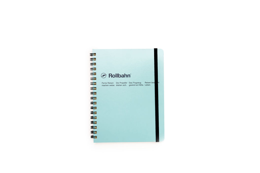 Sky Blue Spiral Notebook - Grid