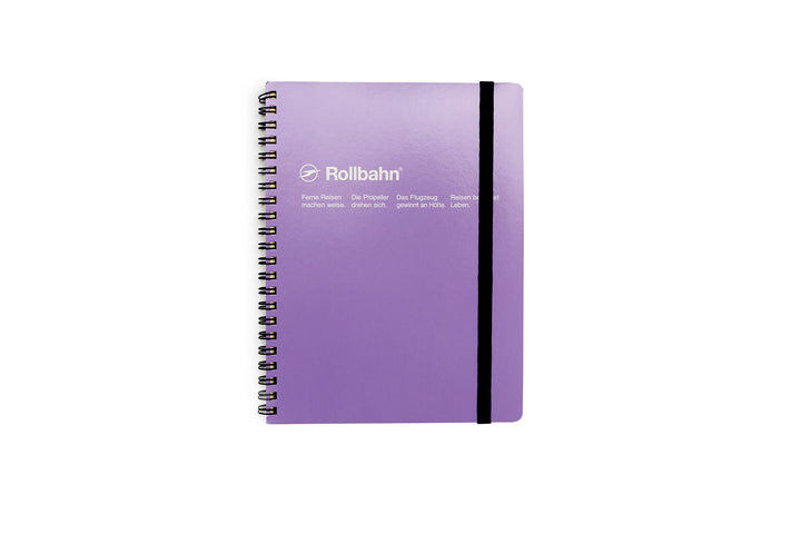 Light Purple A5 Spiral Notebook - Grid