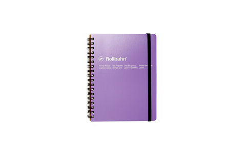 Light Purple A6 Spiral Notebook - Grid