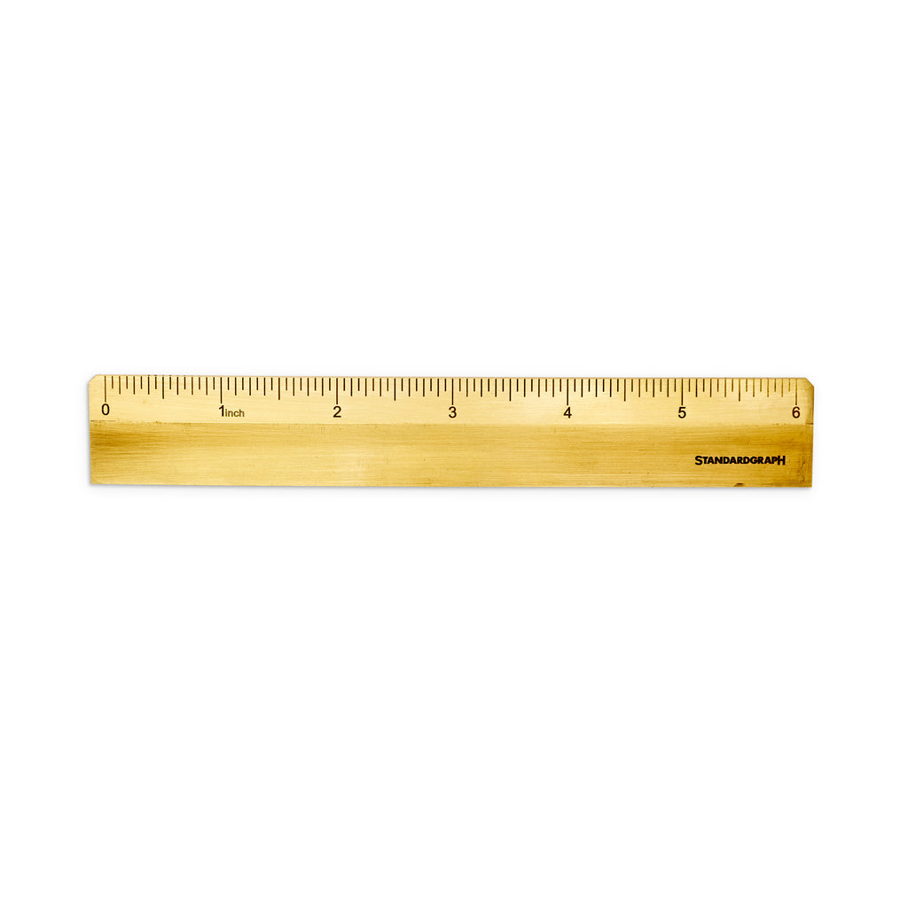 Brass 6 Inch Ruler
