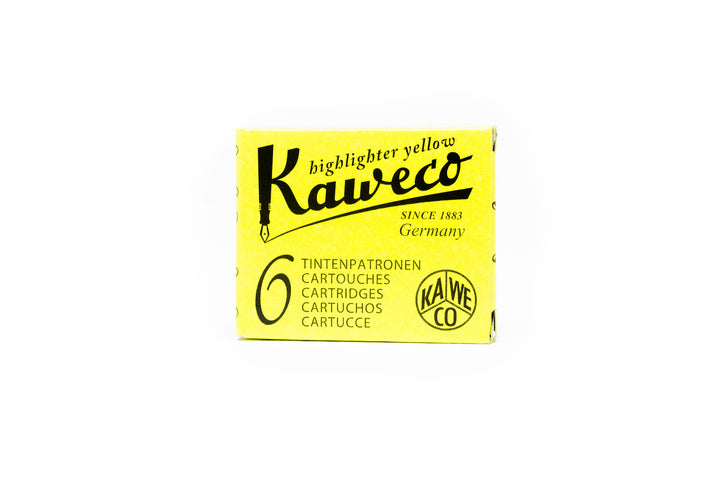 Kaweco Fountain Ink Cartridge Refill (6 pk) - Glowing Yellow