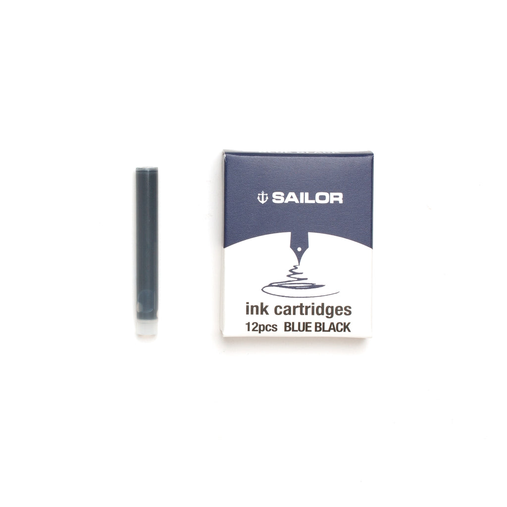 Sailor Ink Cartridge - Blue-Black (Pack of 12)