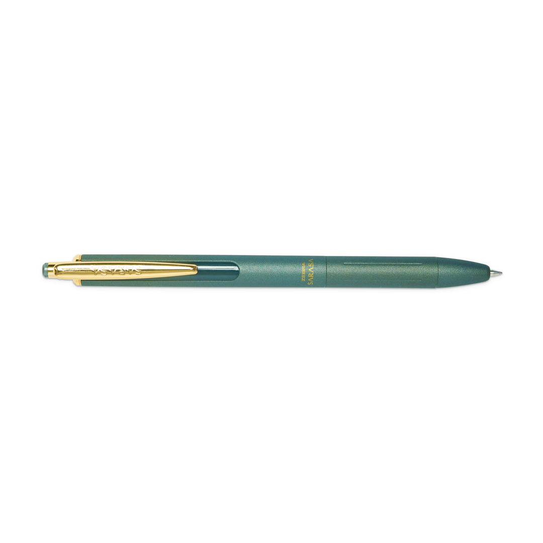 Zebra Sarasa Grand Vintage Gel Pen - Green Black