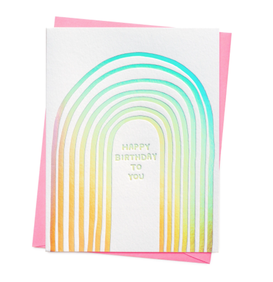 Rainbow Birthday Card