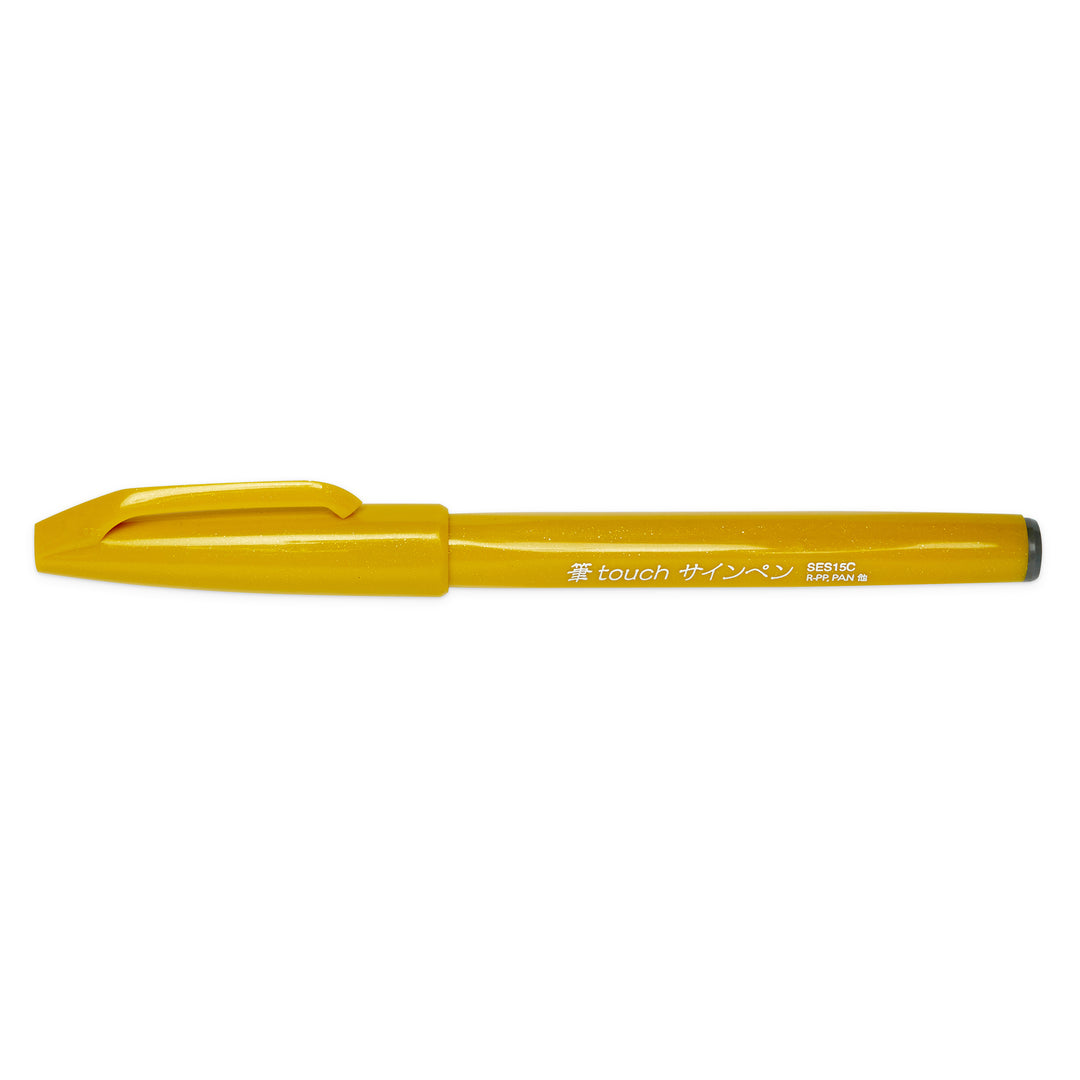 Pentel Touch Sign Brush Pen - Bright Yellow