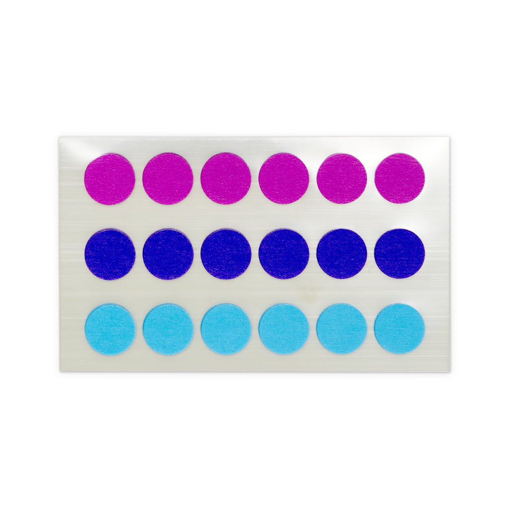 Stalogy Masking Tape Sticker Patches (16MM) - Light Blue/Purple/Magenta