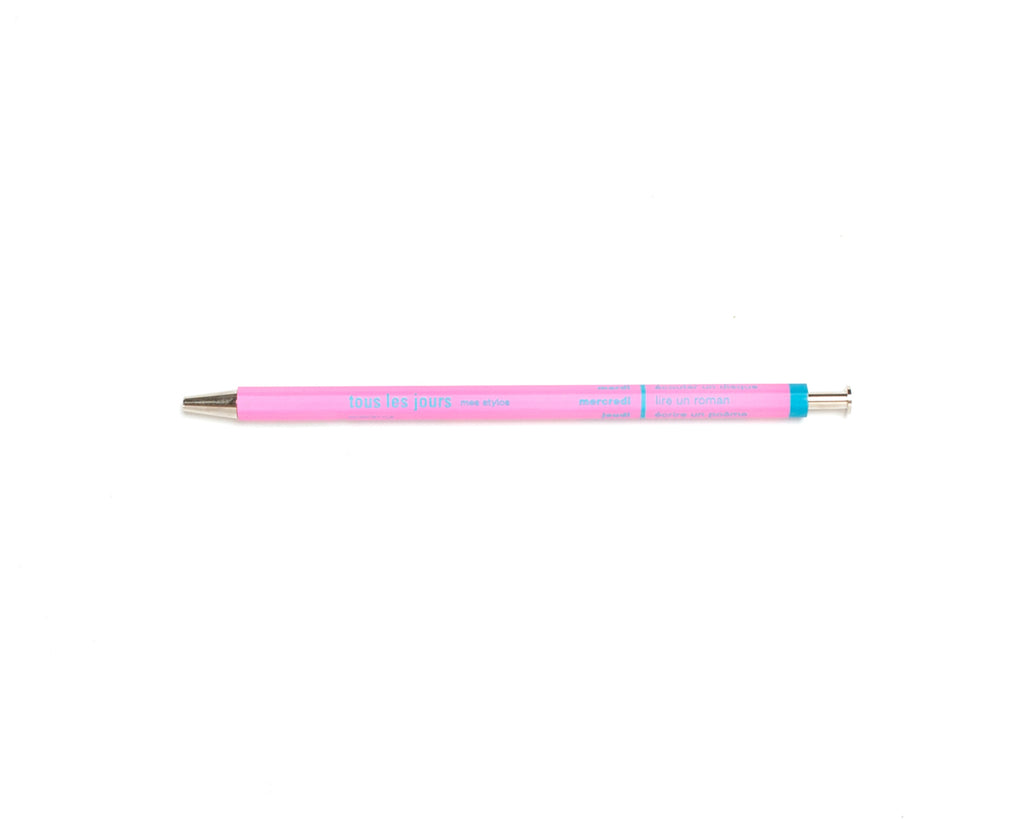 Tous les Jours Ballpoint Pen: Pink/Blue