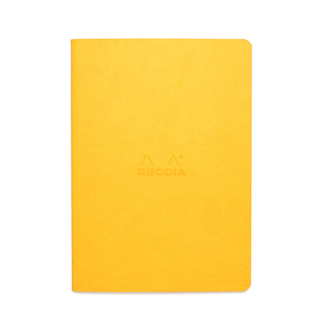 Yellow A5 Sewn-Spine Notebook - Dotted