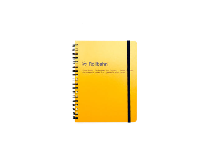 Rollbahn Spiral Notebook - Grid: Yellow