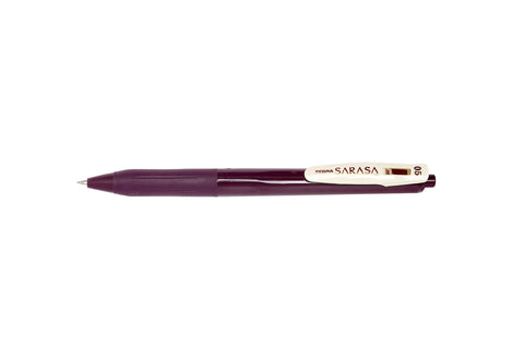 Zebra Sarasa Push Clip Gel Pen - Vintage Bordeaux Purple Ink