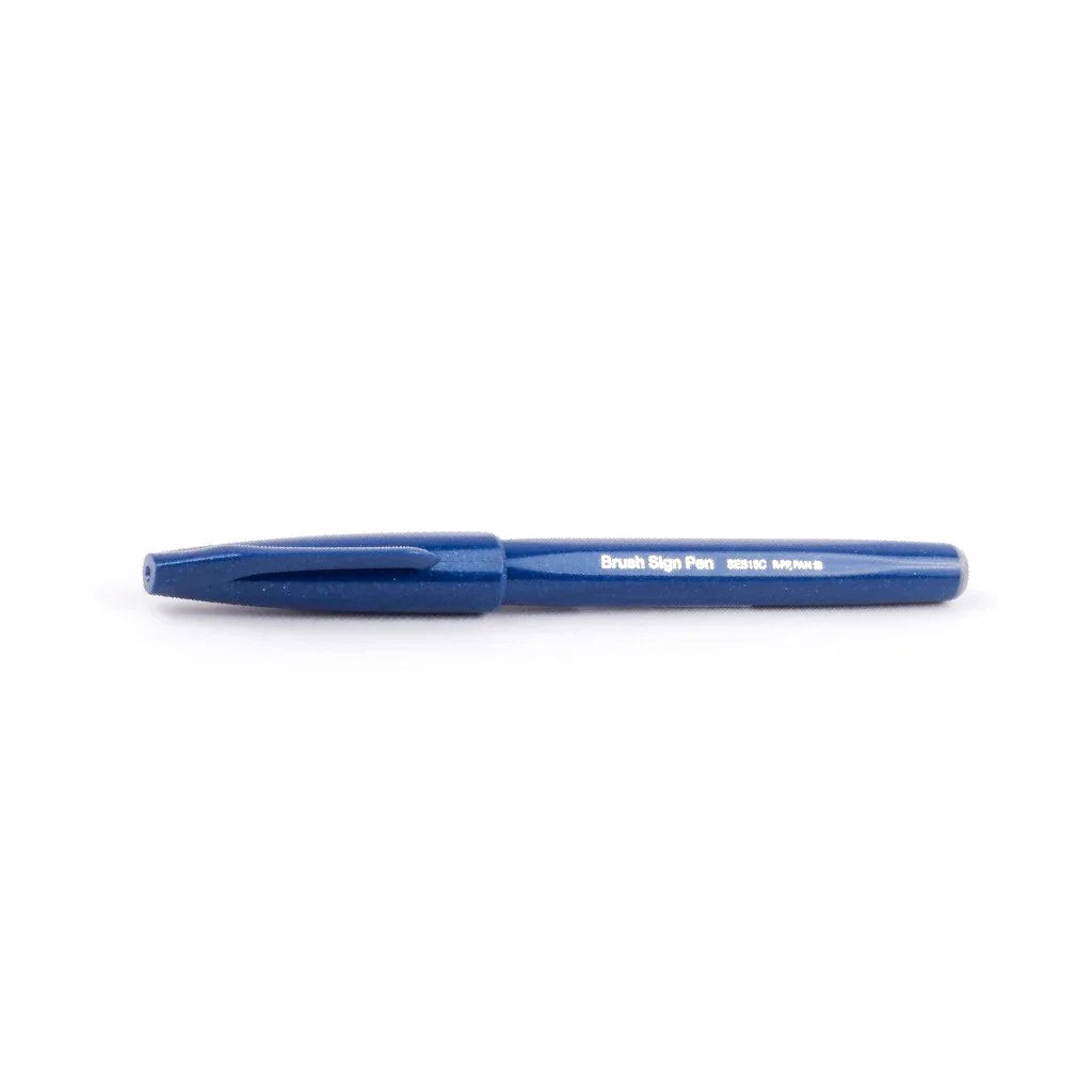 Pentel Touch Sign Brush Tip Pen - Blue Black