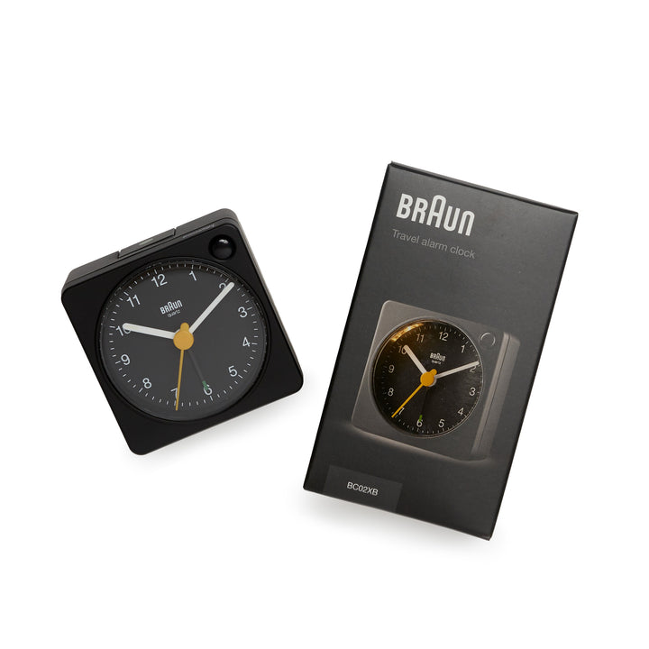 Braun Analog Travel Alarm Clock - Black