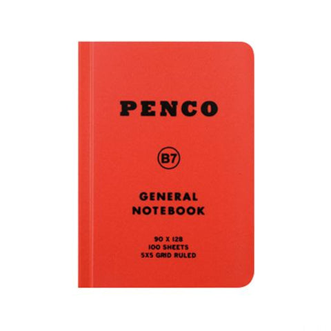 Red B7 Soft Notebook - Grid