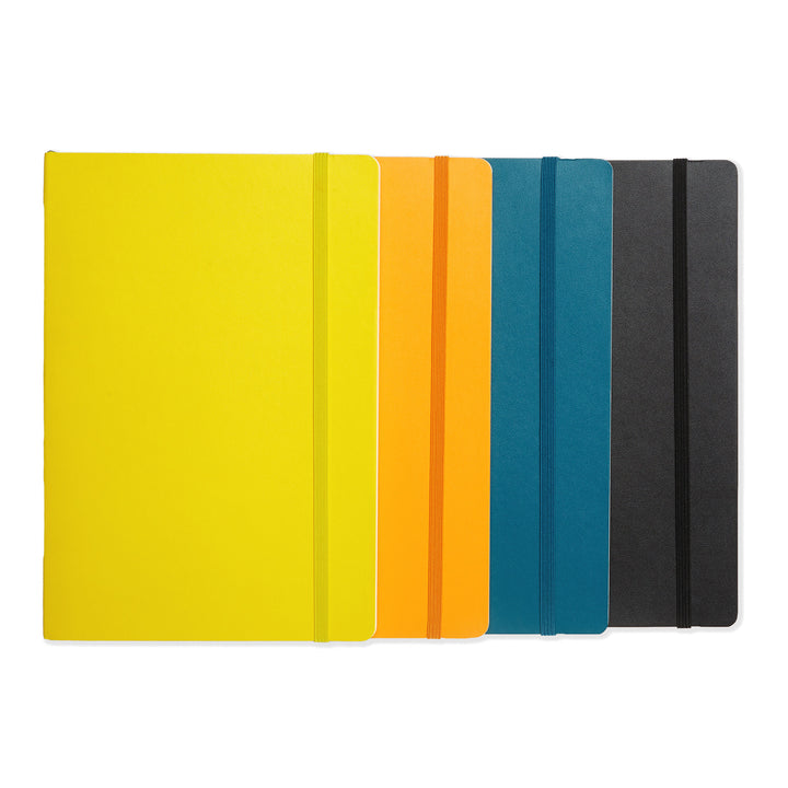 Lemon Softcover A5 Notebook - Dotted