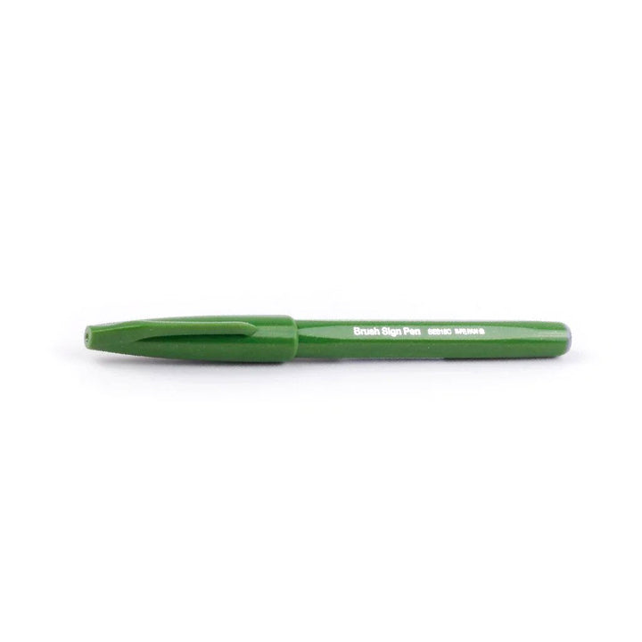 Pentel Touch Sign Brush Tip Pen - Olive Green