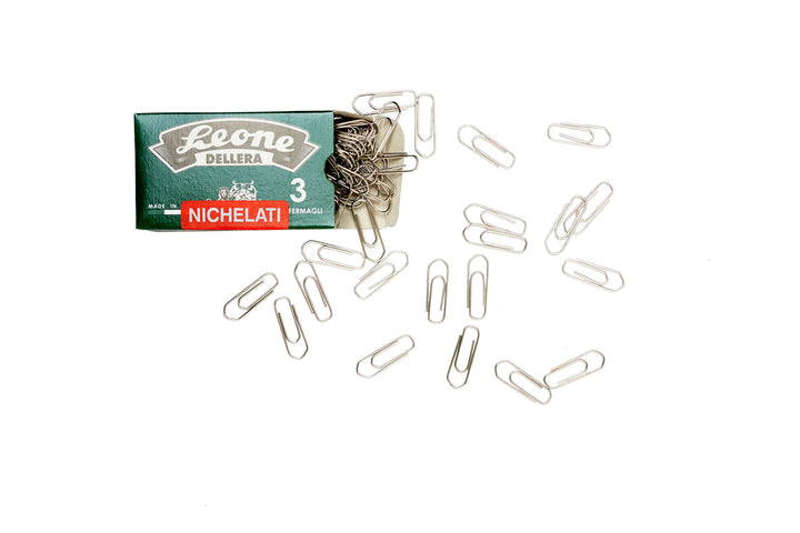 Dell'Era Leone no.3 Nickel Plated Paperclip - Box of 100