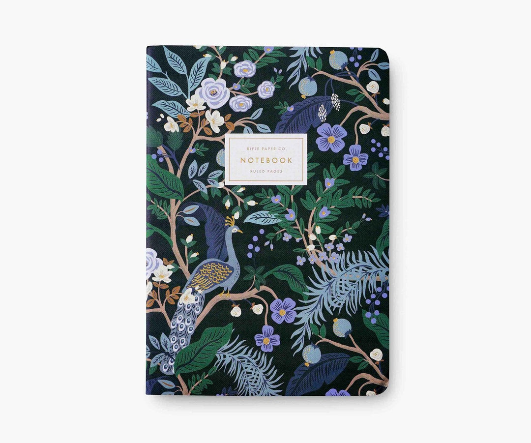 Peacock Stitch Notebook - Lined