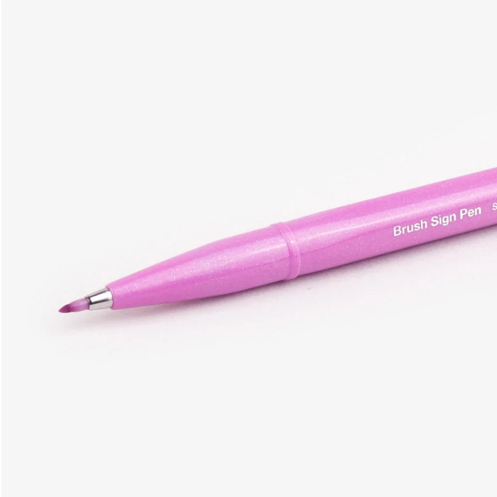 Pentel Touch Sign Brush Tip Pen - Pink Purple – Shorthand