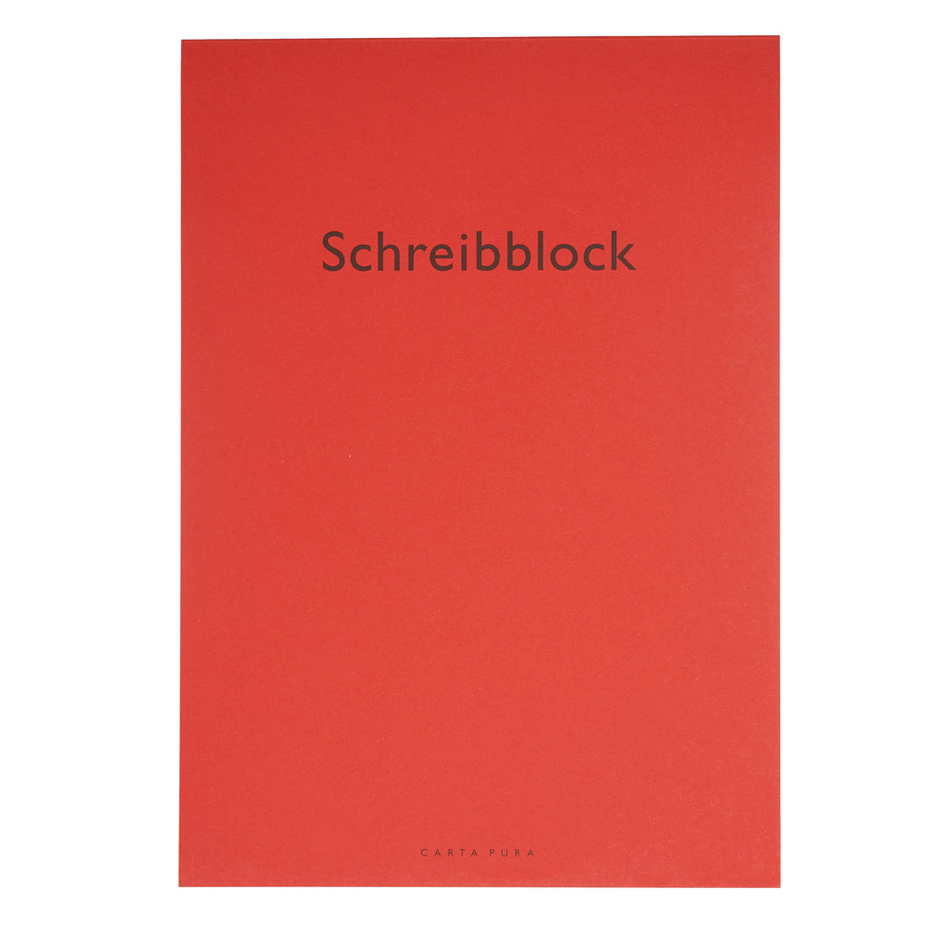 Schreibblock Writing Pad - A4 Red – Shorthand