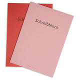 Schreibblock Writing Pad - A4 Red