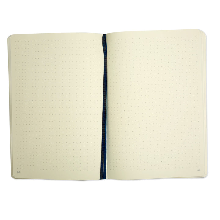 Black Softcover A5 Notebook - Dotted