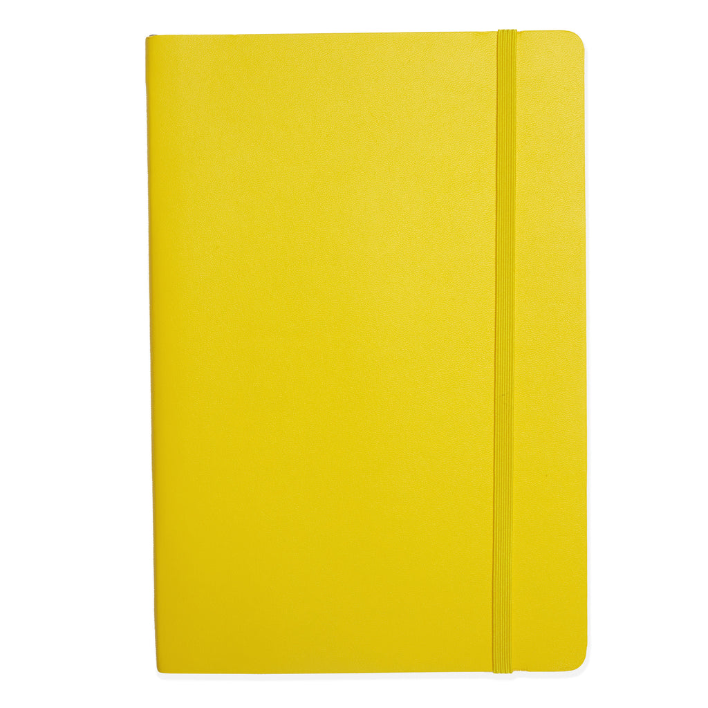 Lemon Softcover A5 Medium Notebook - Lined