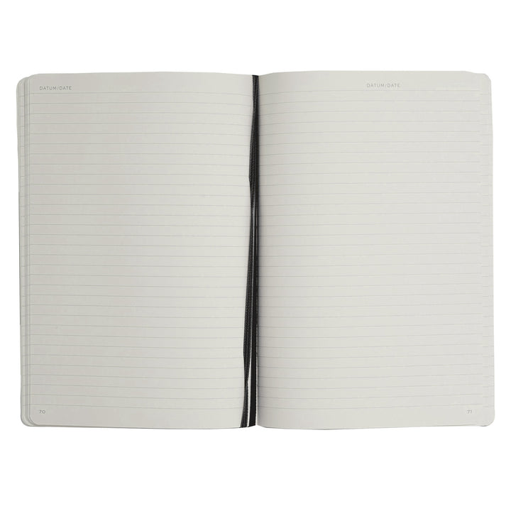 Black Softcover A5 Notebook - Lined