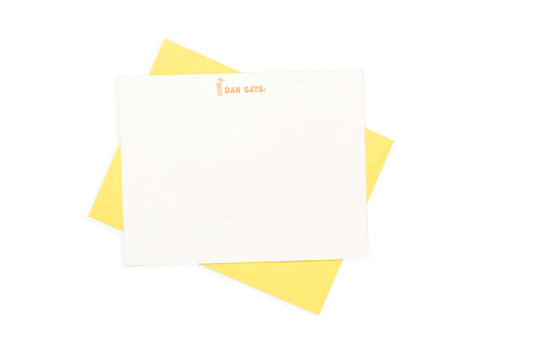 Custom Stationery Gift Certificate - Flat note + Envelope