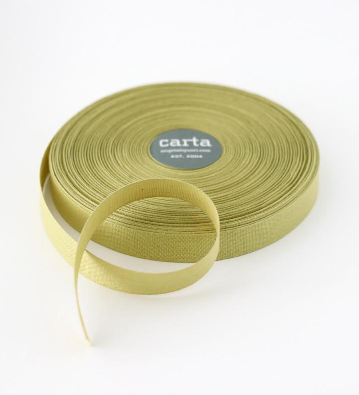 Chartreuse Tight Weave Cotton Ribbon