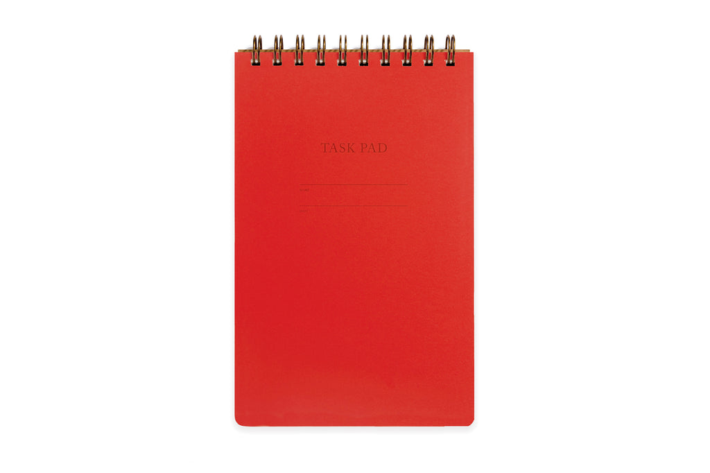 Task Pad Notebook - Warm Red